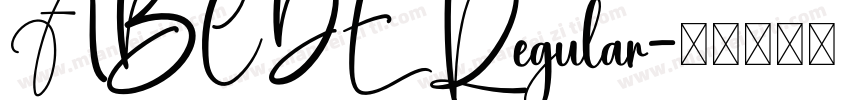 ABCDE Regular字体转换
